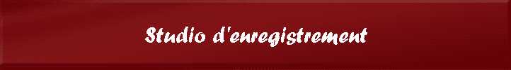Studio d'enregistrement